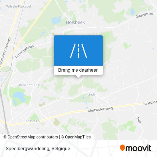 Speelbergwandeling kaart
