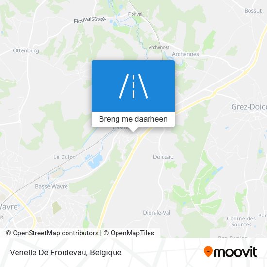 Venelle De Froidevau kaart