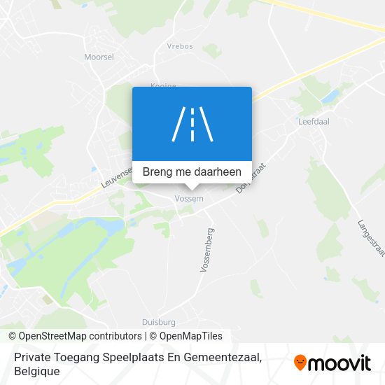 Private Toegang Speelplaats En Gemeentezaal kaart