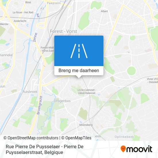 Rue Pierre De Puysselaer - Pierre De Puysselaerstraat kaart