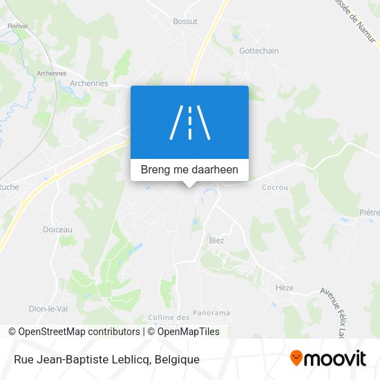 Rue Jean-Baptiste Leblicq kaart