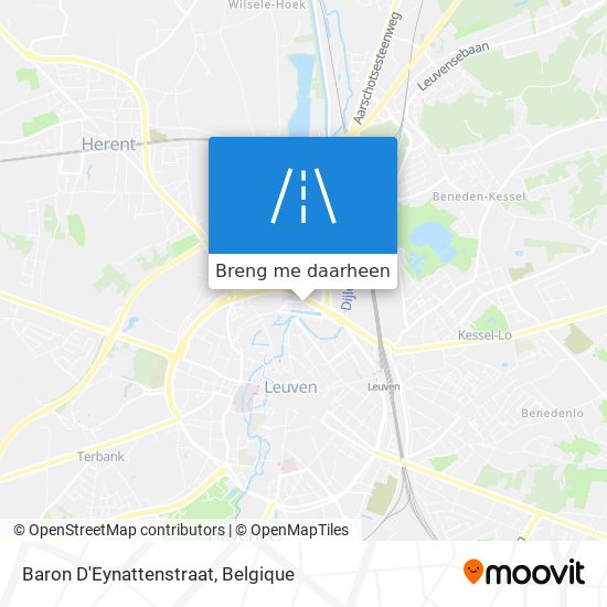 Baron D'Eynattenstraat kaart