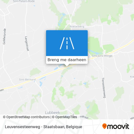 Leuvensesteenweg - Staatsbaan kaart