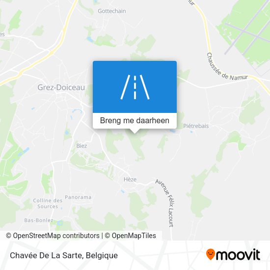 Chavée De La Sarte kaart