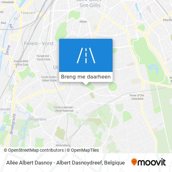 Allée Albert Dasnoy - Albert Dasnoydreef kaart