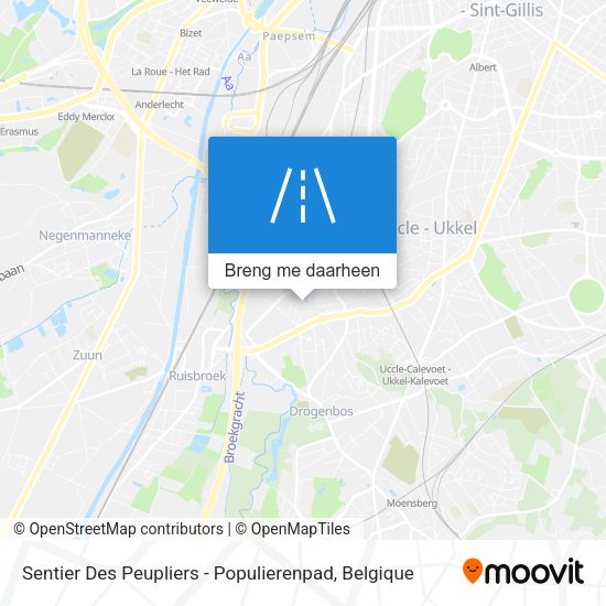 Sentier Des Peupliers - Populierenpad kaart