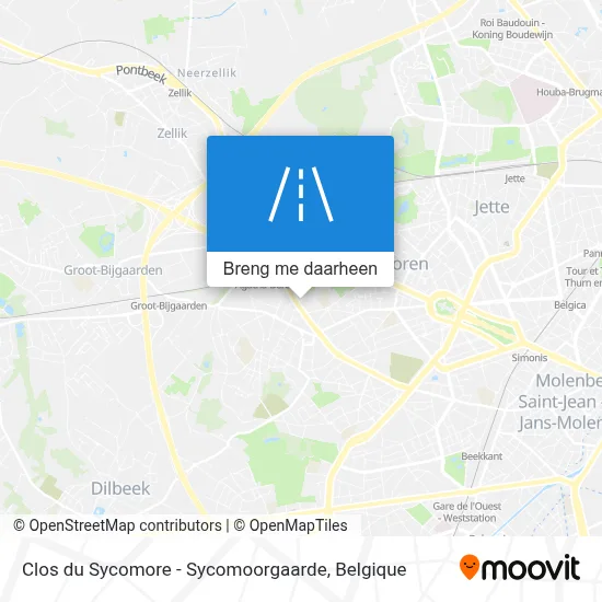 Clos du Sycomore - Sycomoorgaarde kaart