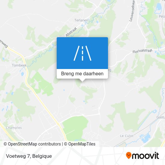 Voetweg 7 kaart