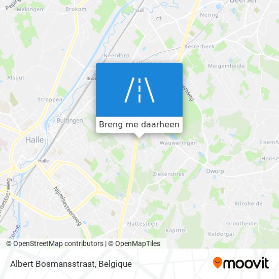 Albert Bosmansstraat kaart