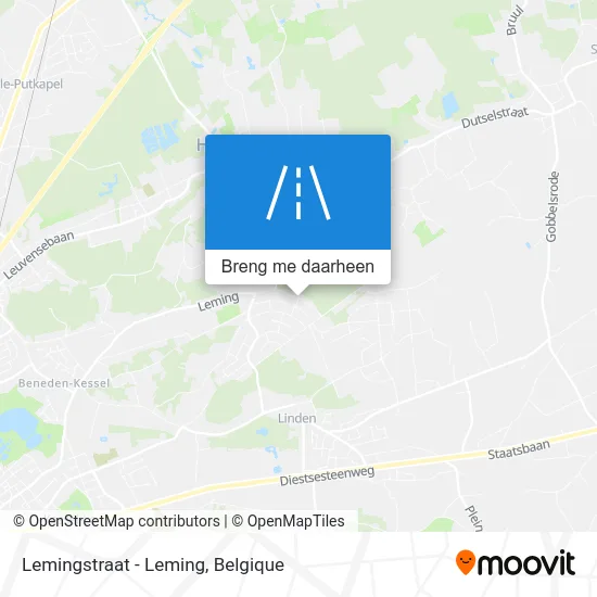 Lemingstraat - Leming kaart