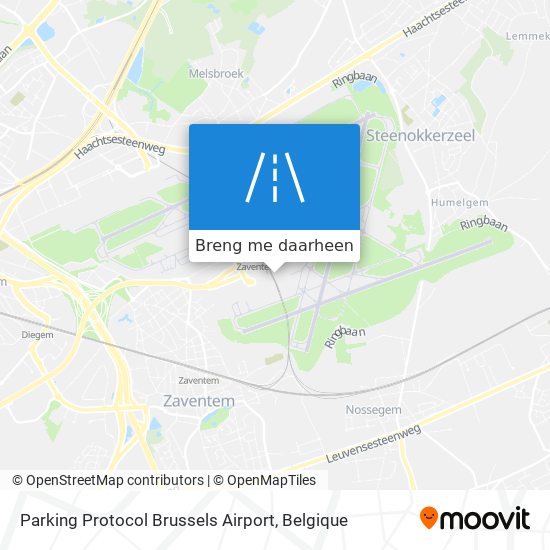 Parking Protocol Brussels Airport kaart