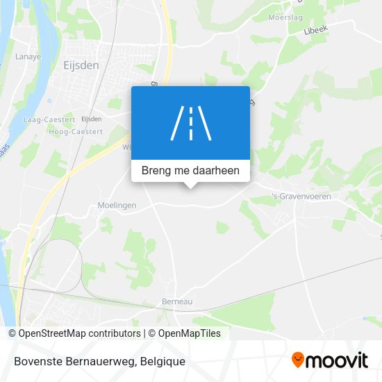 Bovenste Bernauerweg kaart