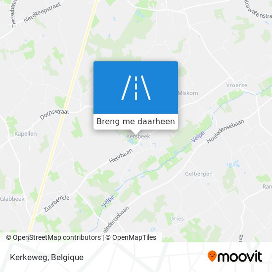 Kerkeweg kaart