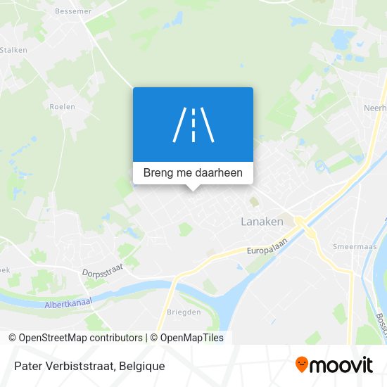 Pater Verbiststraat kaart