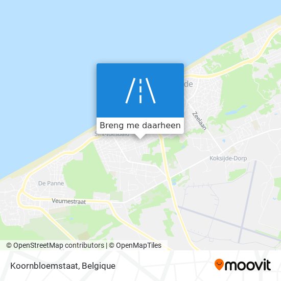 Koornbloemstaat kaart