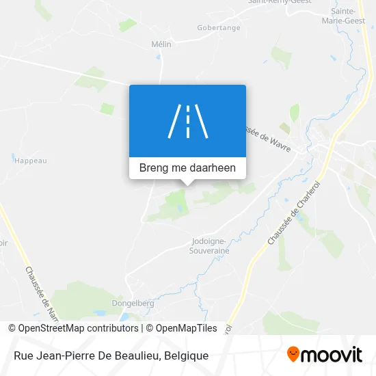 Rue Jean-Pierre De Beaulieu kaart
