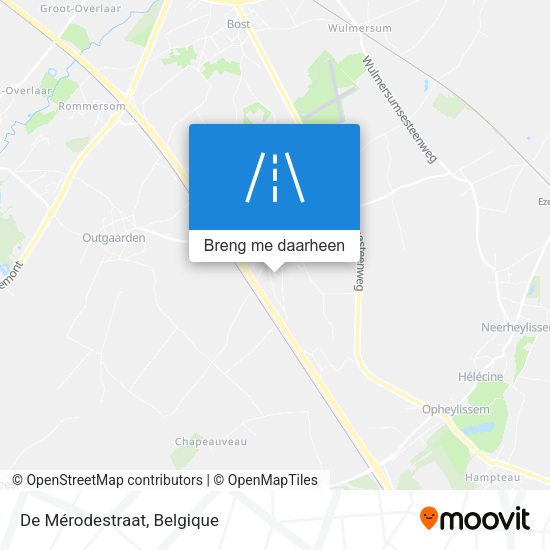 De Mérodestraat kaart
