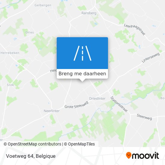 Voetweg 64 kaart