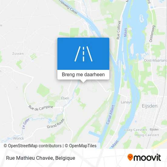 Rue Mathieu Chavée kaart