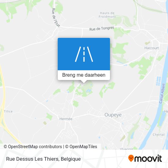 Rue Dessus Les Thiers kaart