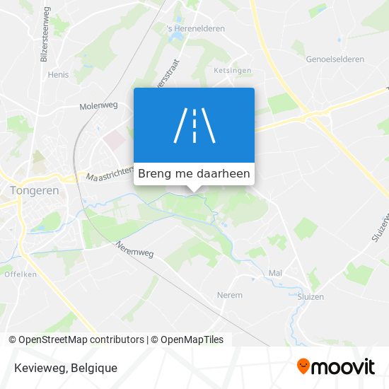 Kevieweg kaart