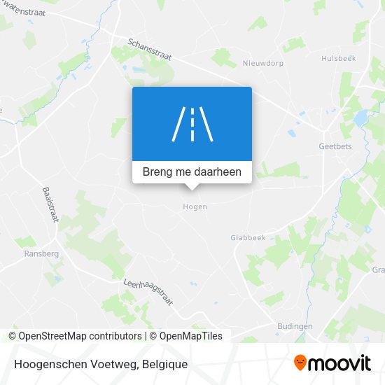 Hoogenschen Voetweg kaart