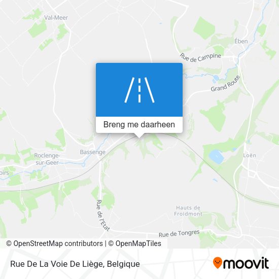 Rue De La Voie De Liège kaart