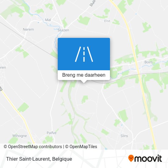 Thier Saint-Laurent kaart