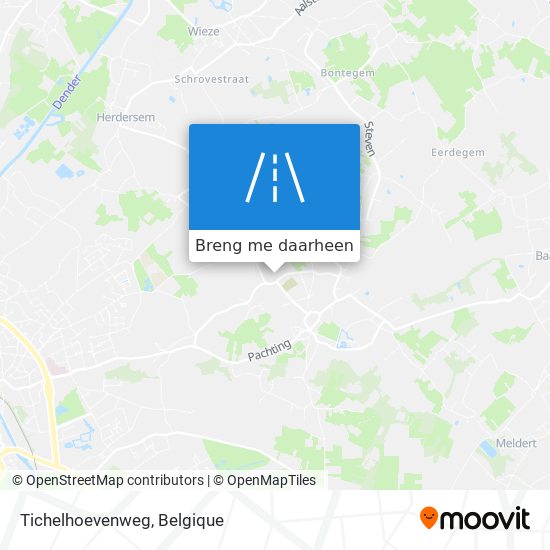 Tichelhoevenweg kaart