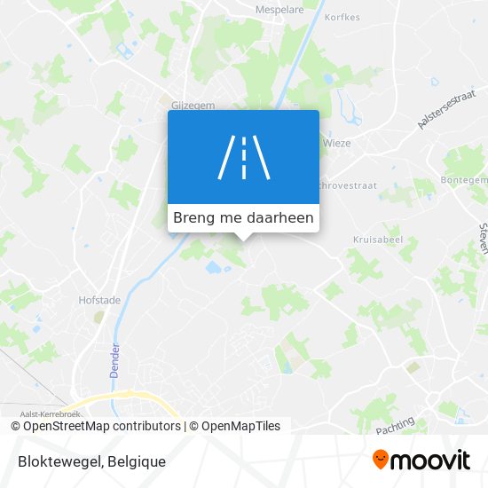 Bloktewegel kaart