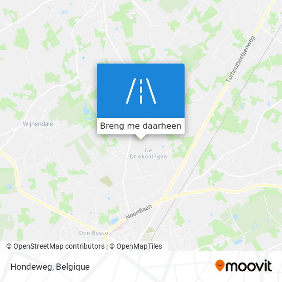 Hondeweg kaart