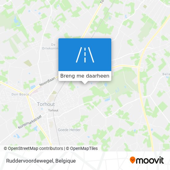 Ruddervoordewegel kaart