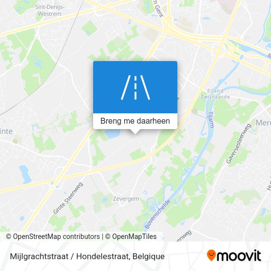 Mijlgrachtstraat / Hondelestraat kaart