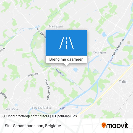 Sint-Sebastiaanslaan kaart