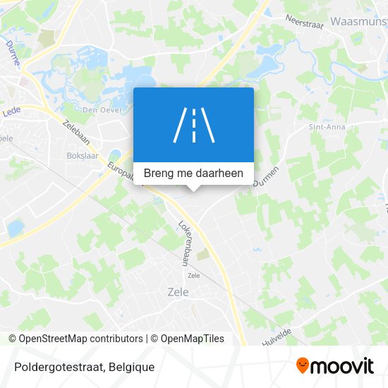 Poldergotestraat kaart
