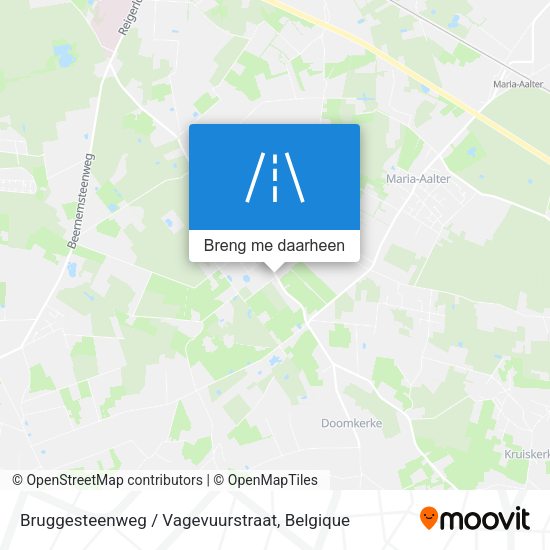 Bruggesteenweg / Vagevuurstraat kaart