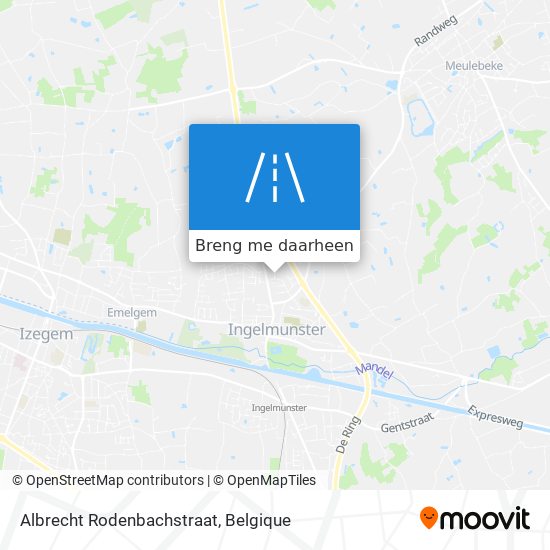 Albrecht Rodenbachstraat kaart