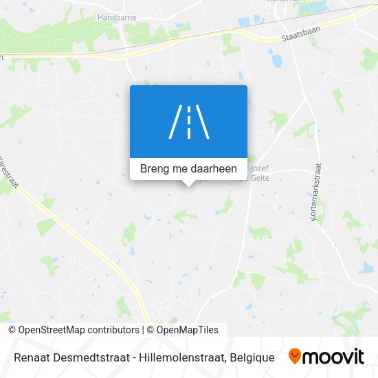 Renaat Desmedtstraat - Hillemolenstraat kaart
