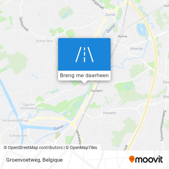 Groenvoetweg kaart