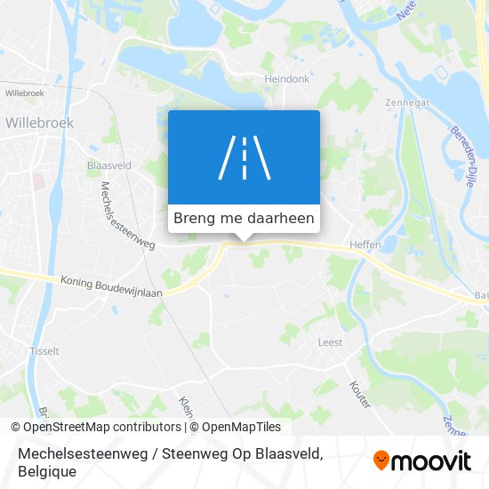 Mechelsesteenweg / Steenweg Op Blaasveld kaart