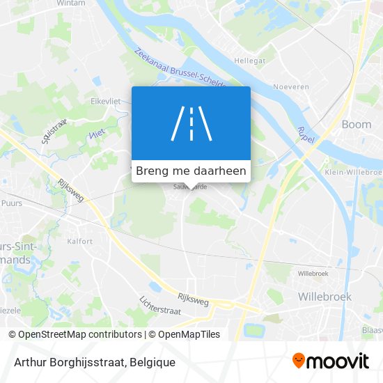 Arthur Borghijsstraat kaart
