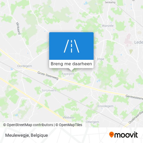 Meulewegje kaart