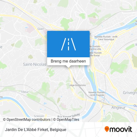 Jardin De L'Abbé Firket kaart