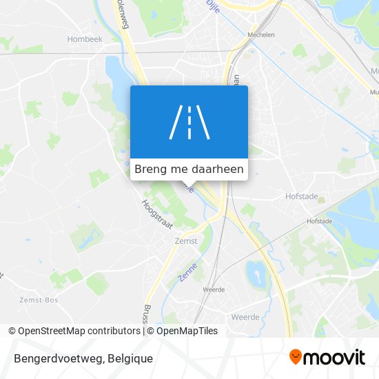 Bengerdvoetweg kaart