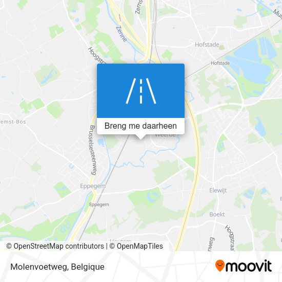 Molenvoetweg kaart