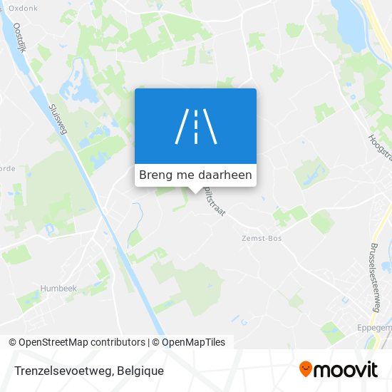 Trenzelsevoetweg kaart