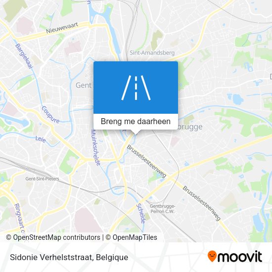 Sidonie Verhelststraat kaart