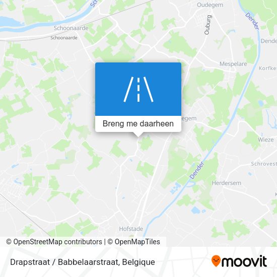 Drapstraat / Babbelaarstraat kaart