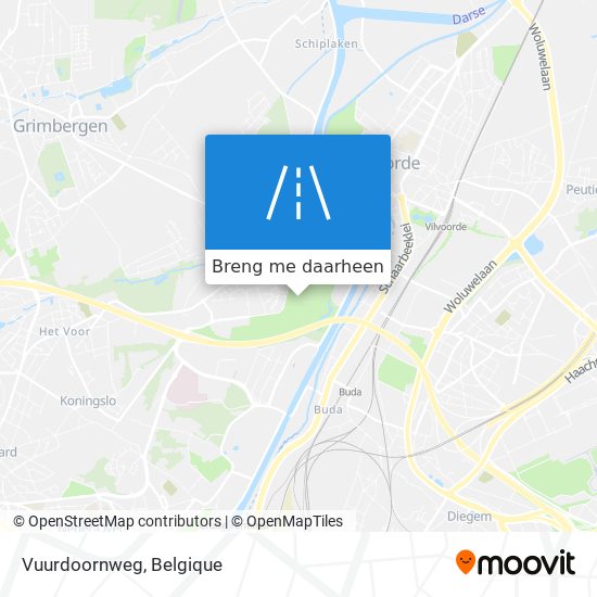 Vuurdoornweg kaart