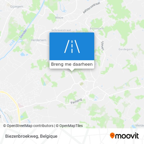 Biezenbroekweg kaart